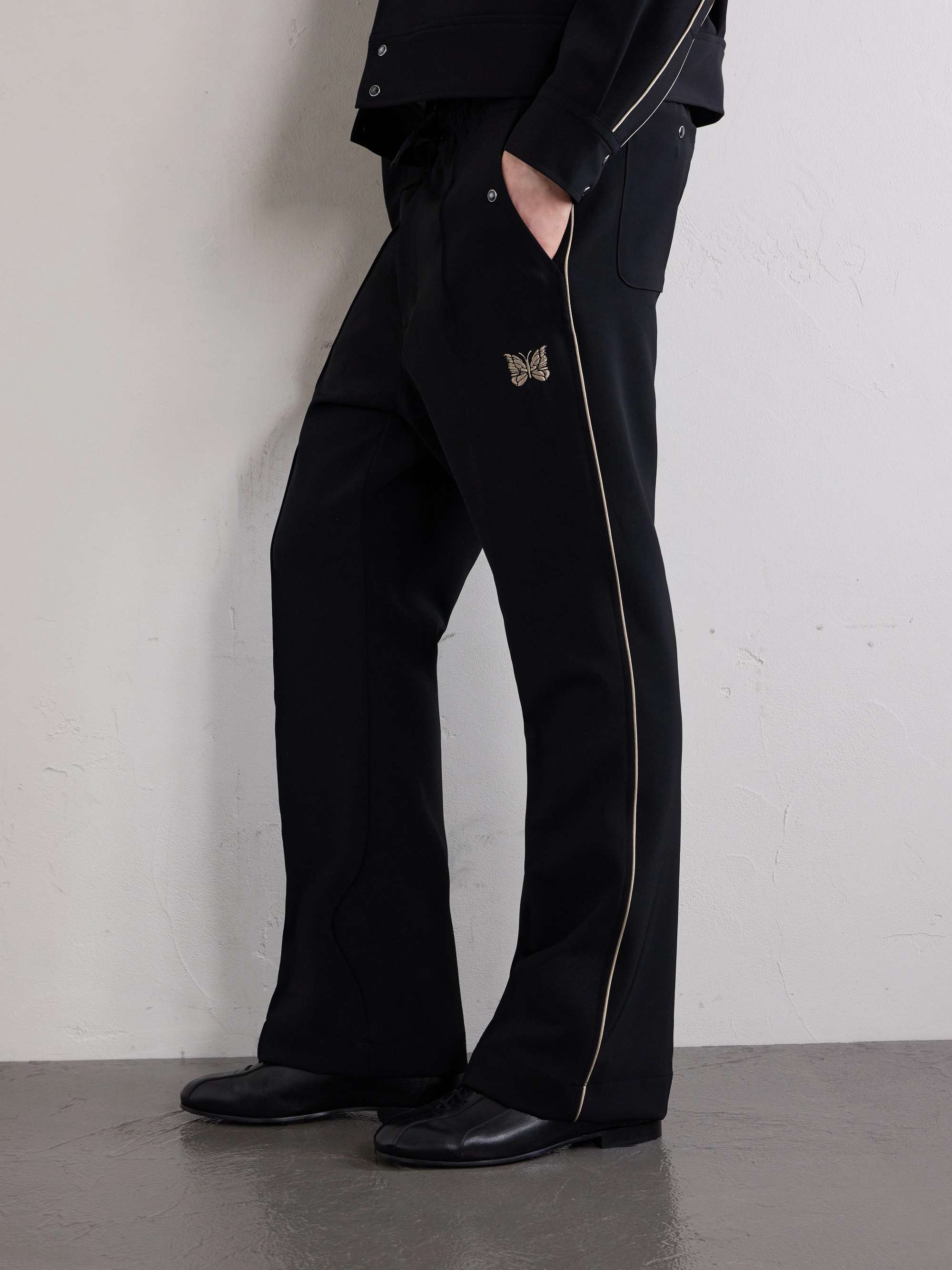 NEEDLES Piping Cowboy Straight-Leg Embroidered Woven Trousers for