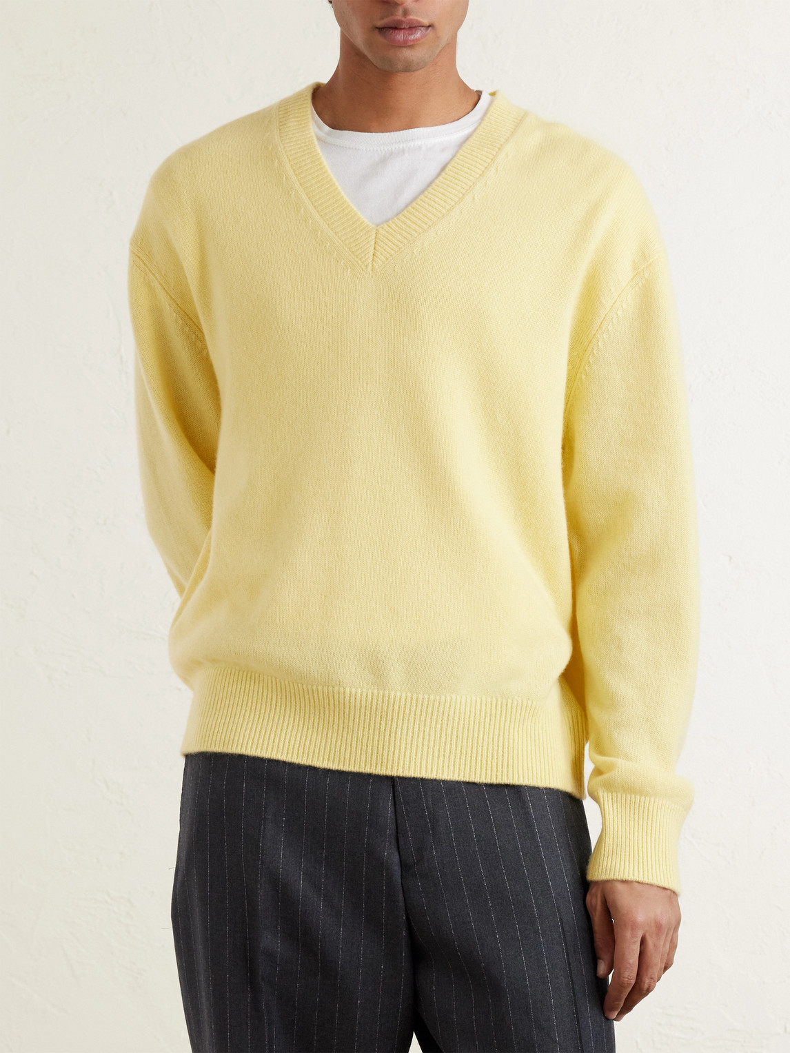  Officine Générale - Manu Cashmere Sweater - Men - Yellow - S 