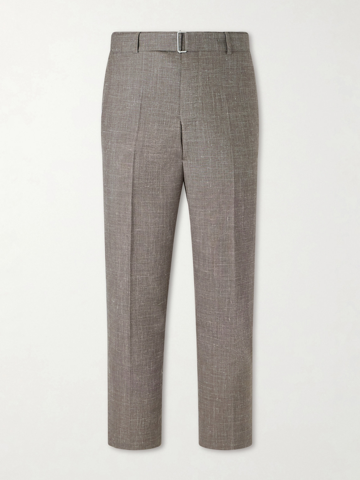 OFFICINE GÉNÉRALE Straight-Leg Virgin Wool, Silk and Linen-Blend Trousers - Men