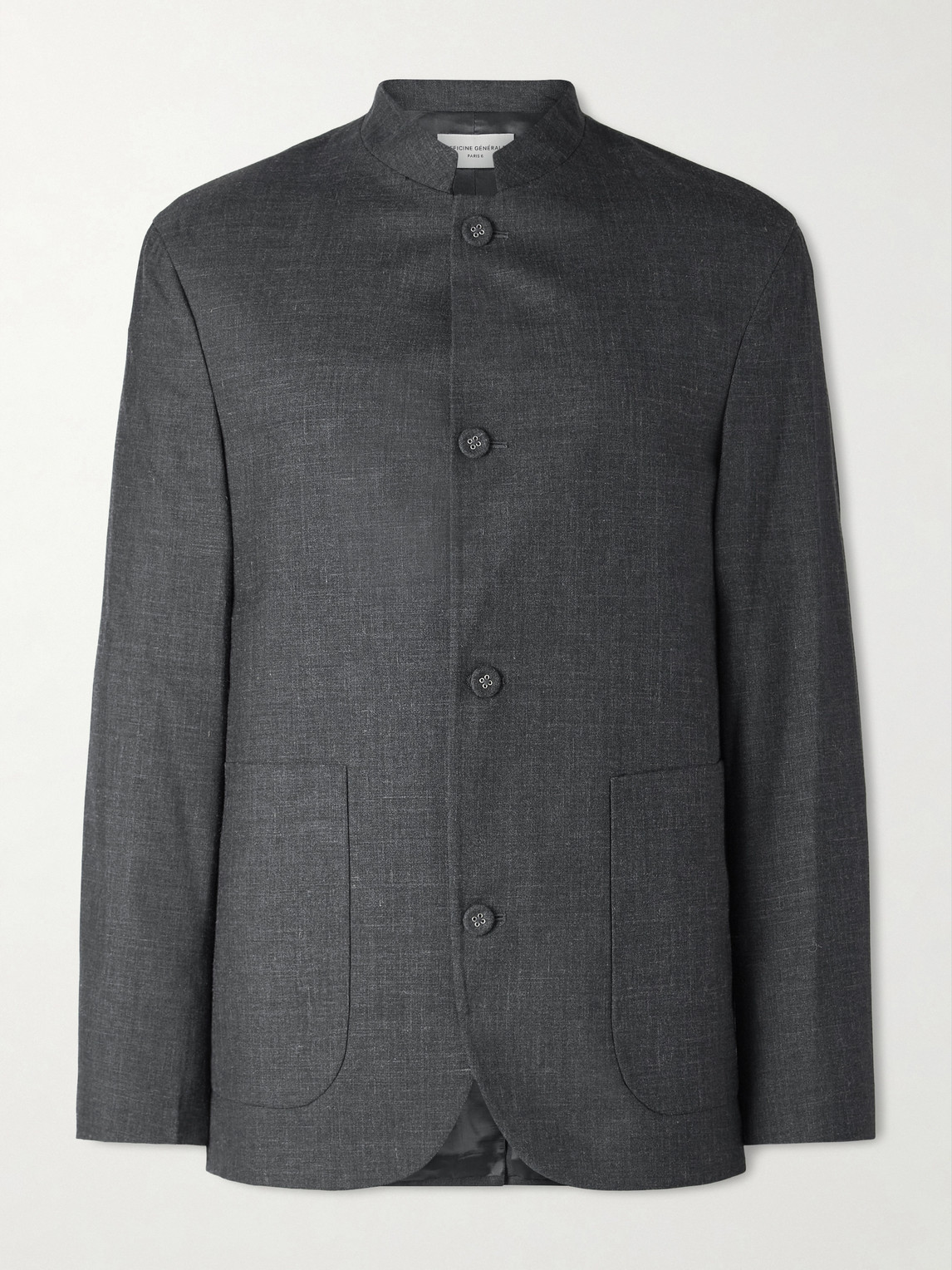 Officine Generale Meryl Virgin Wool, Silk And Linen-blend Jacket In Multi