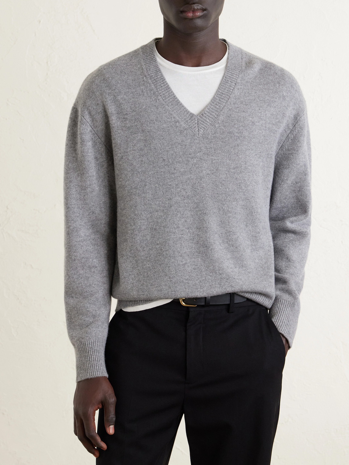  Officine Générale - Manu Cashmere Sweater - Men - Gray - S 