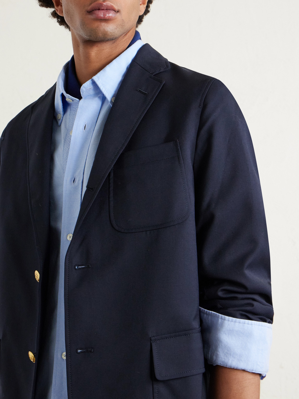 Officine Générale - Button-Down Collar Cotton Oxford Shirt