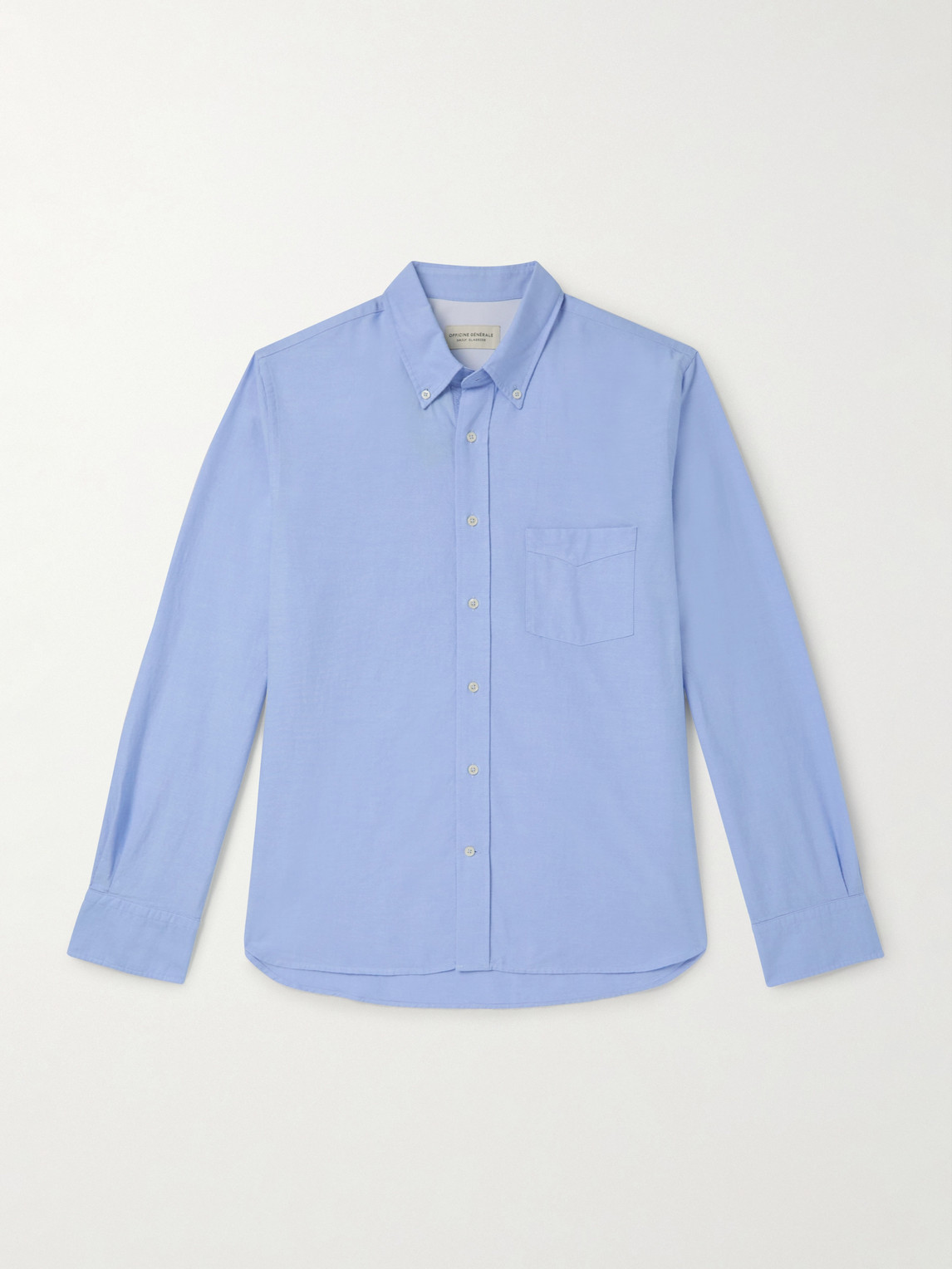 OFFICINE GÉNÉRALE Button-Down Collar Cotton Oxford Shirt - Men
