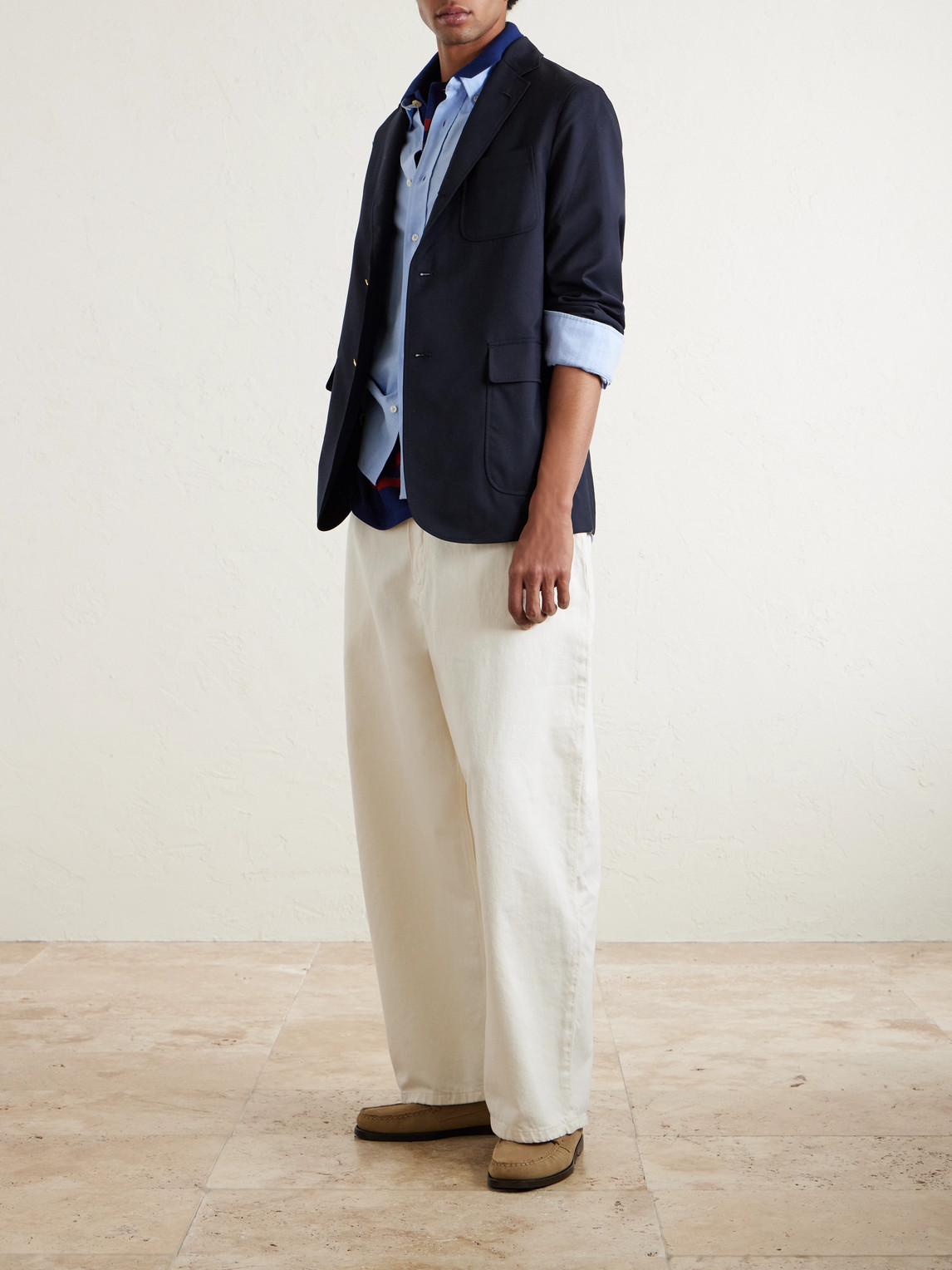 Officine Générale - Button-Down Collar Cotton Oxford Shirt
