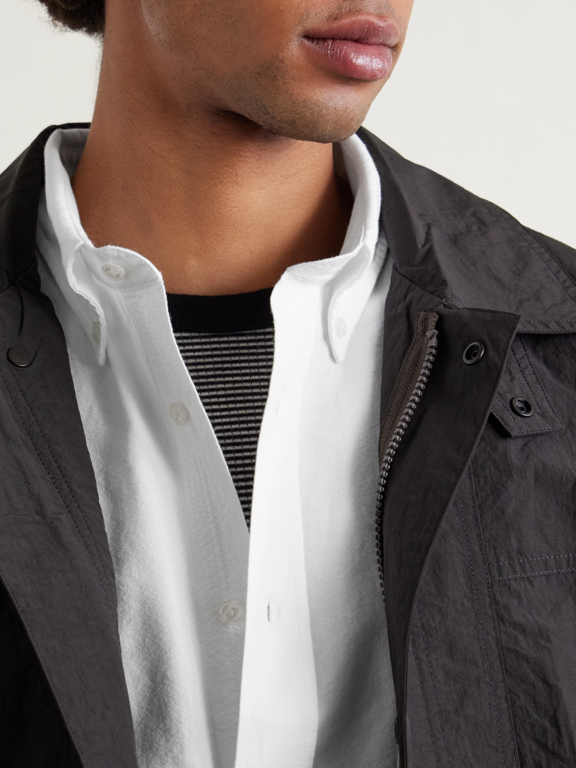Officine Générale - Button-Down Collar Cotton Oxford Shirt