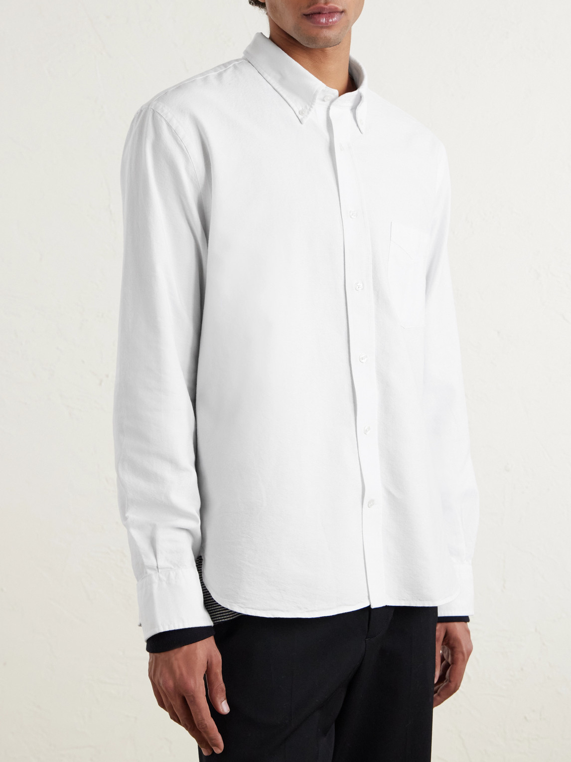 Officine Générale - Button-Down Collar Cotton Oxford Shirt