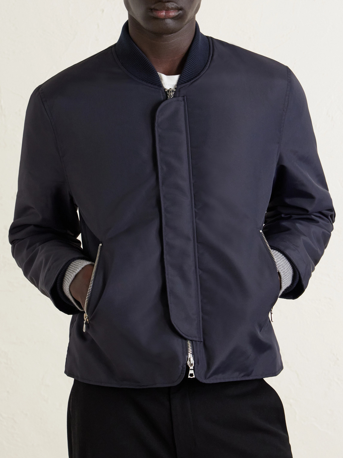  Officine Générale - Shell Bomber Jacket - Men - Blue - S 