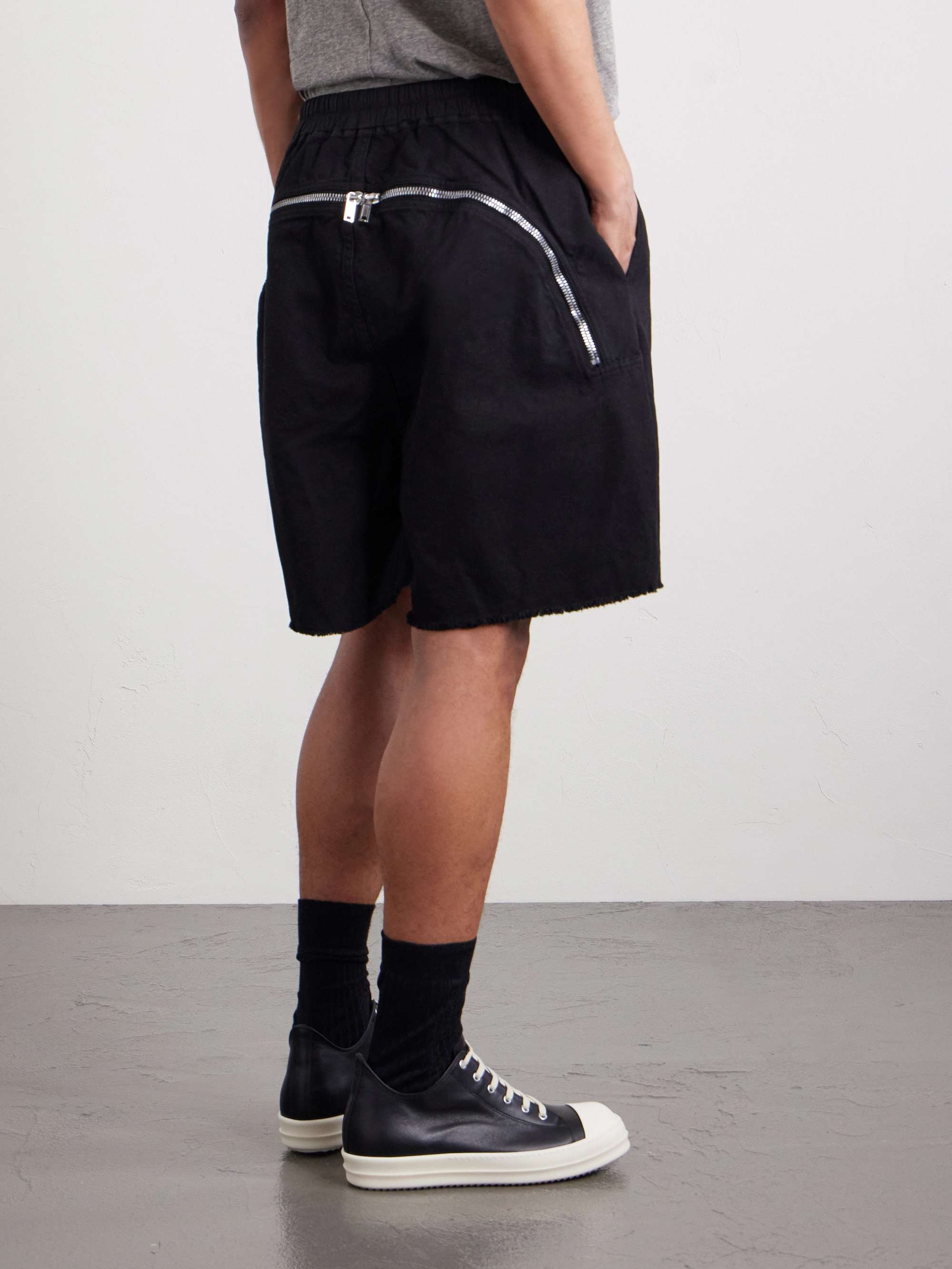 DRKSHDW BY RICK OWENS Long Boxers Butt Zipp Straight-Leg Cotton