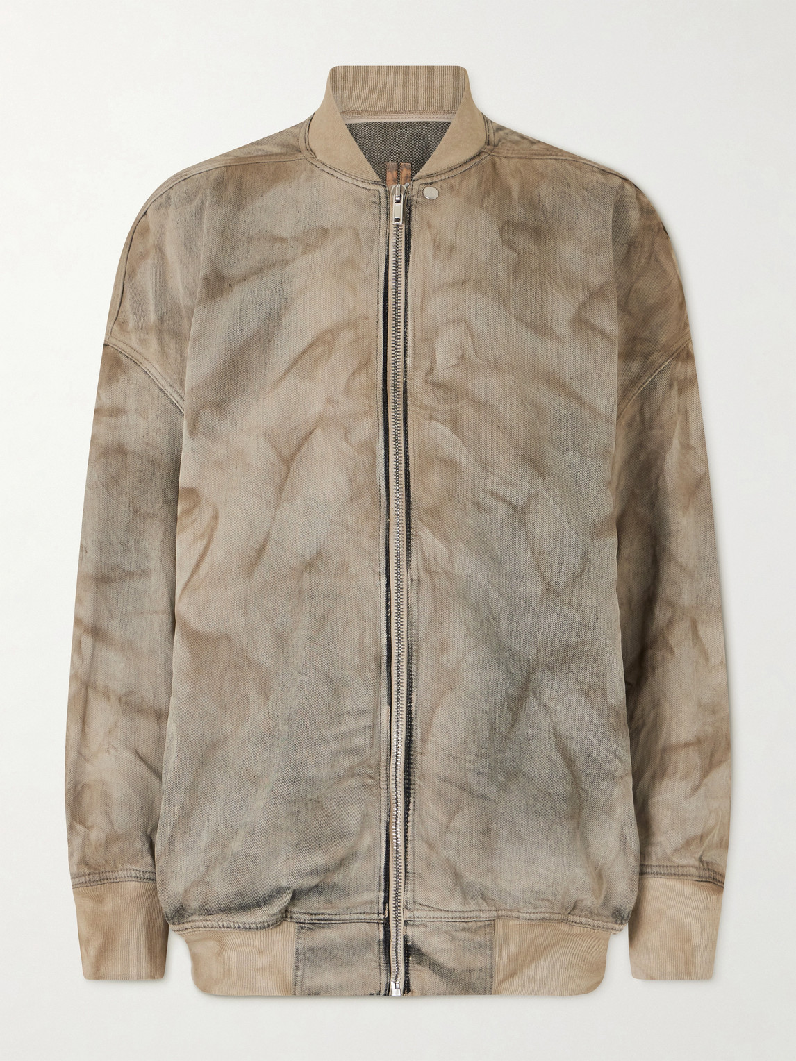 DRKSHDW by Rick Owens Jumbo Oversized Stone-Washed Denim Bomber Jacketen