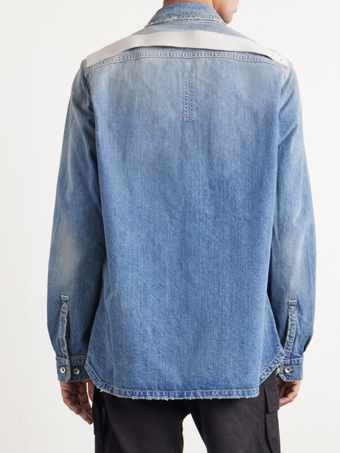 Drkshdw By Rick Owens - Distressed Denim Overshirt