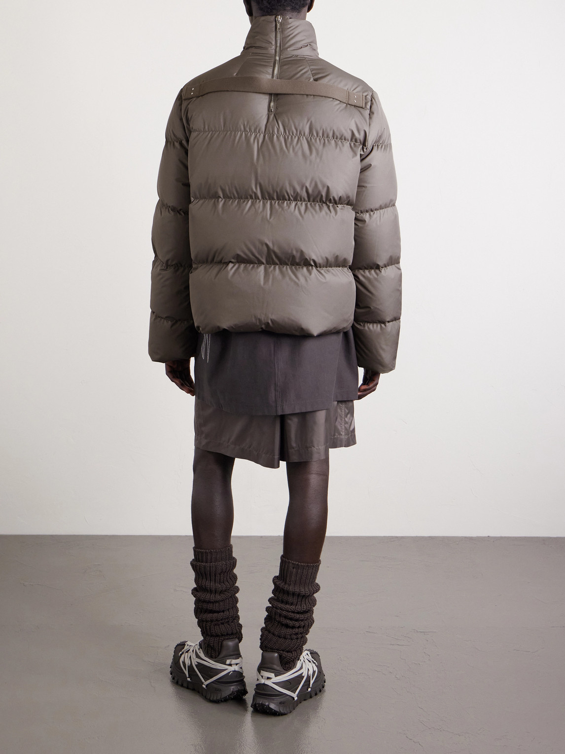  Rick Owens - Moncler Quilted Shell Down Jacket - Men - Brown - 1 