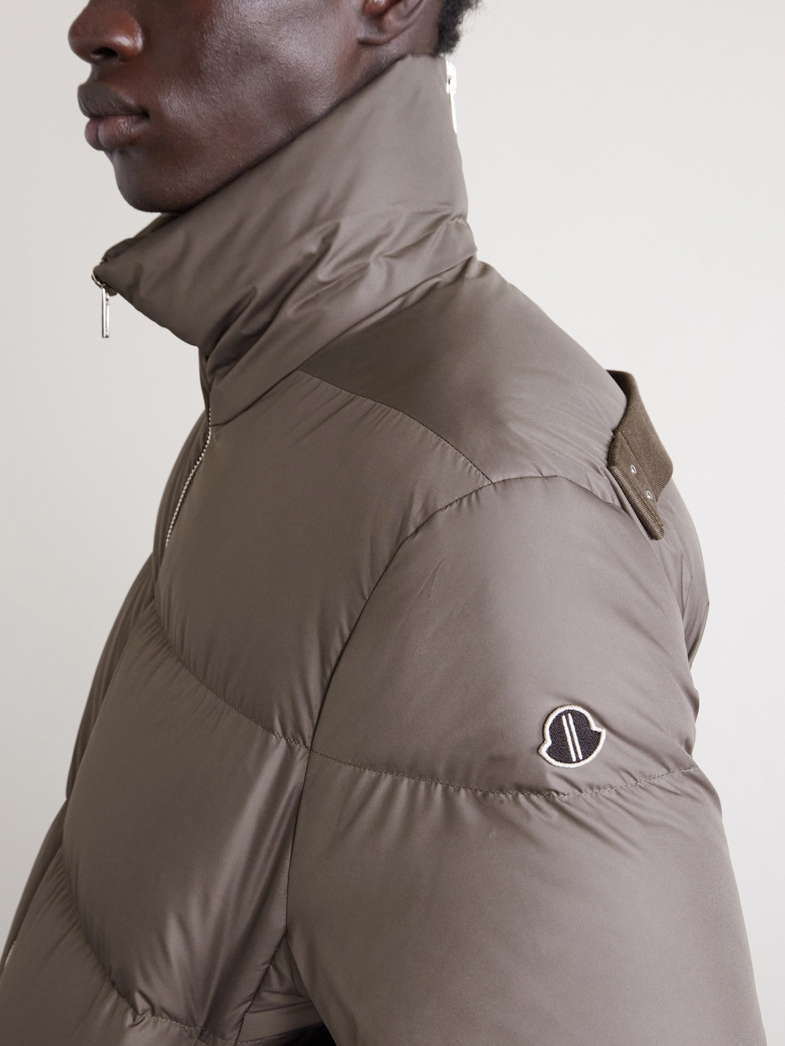 Rick Owens - Moncler Quilted Shell Down Jacket - Men - Brown - 1 