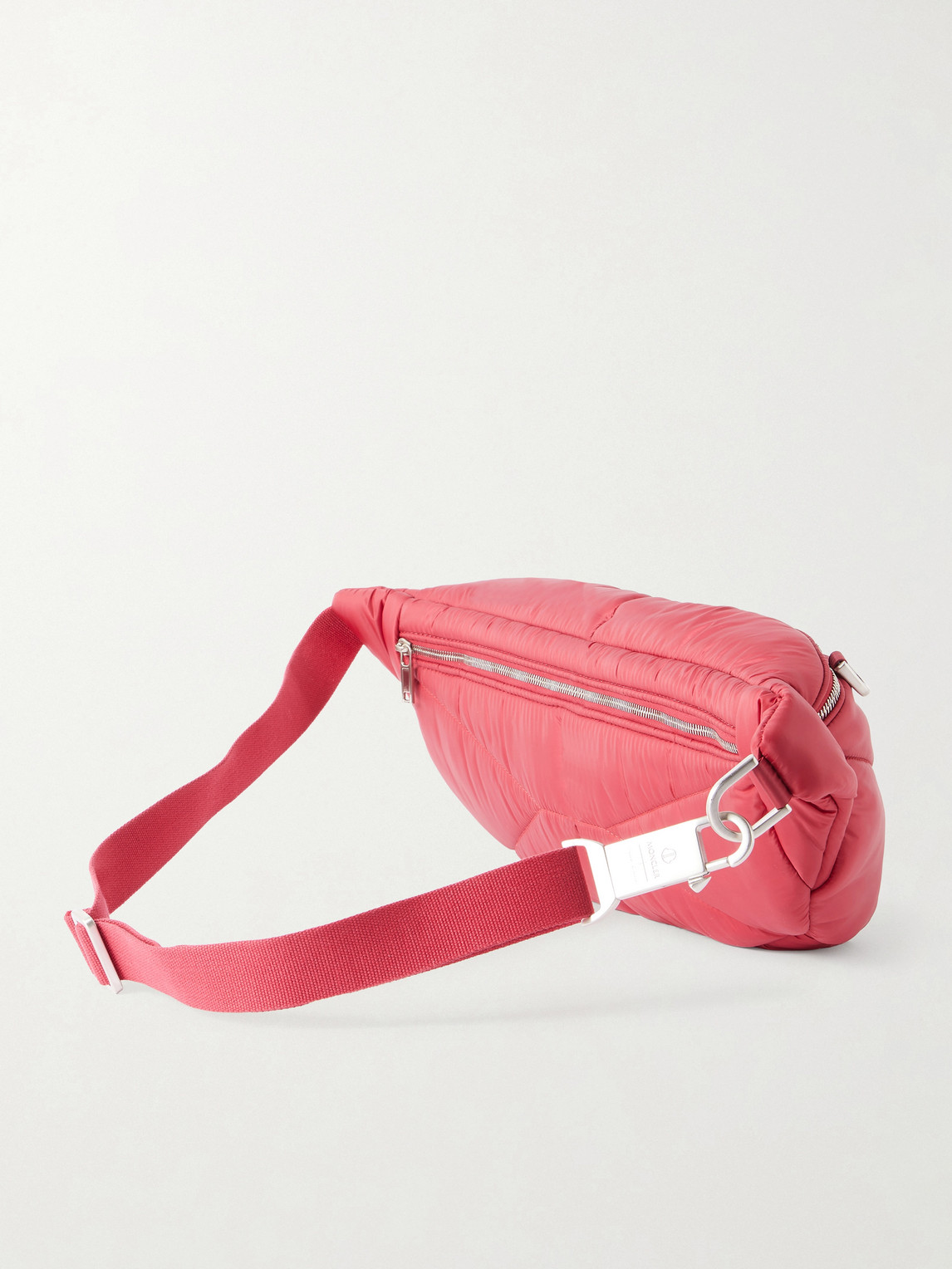  Rick Owens - Moncler Quilted Padded Shell Belt Bag - Men - Red 