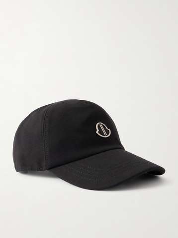 RICK OWENS + Moncler Logo-Appliquéd Cotton-Jersey Baseball Cap