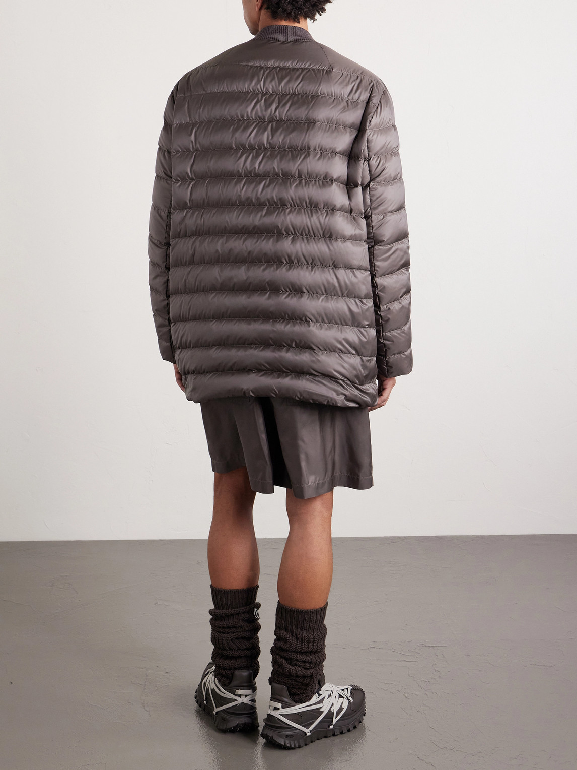  Rick Owens - Moncler Quilted Padded Shell Down Jacket - Men - Brown - 1 