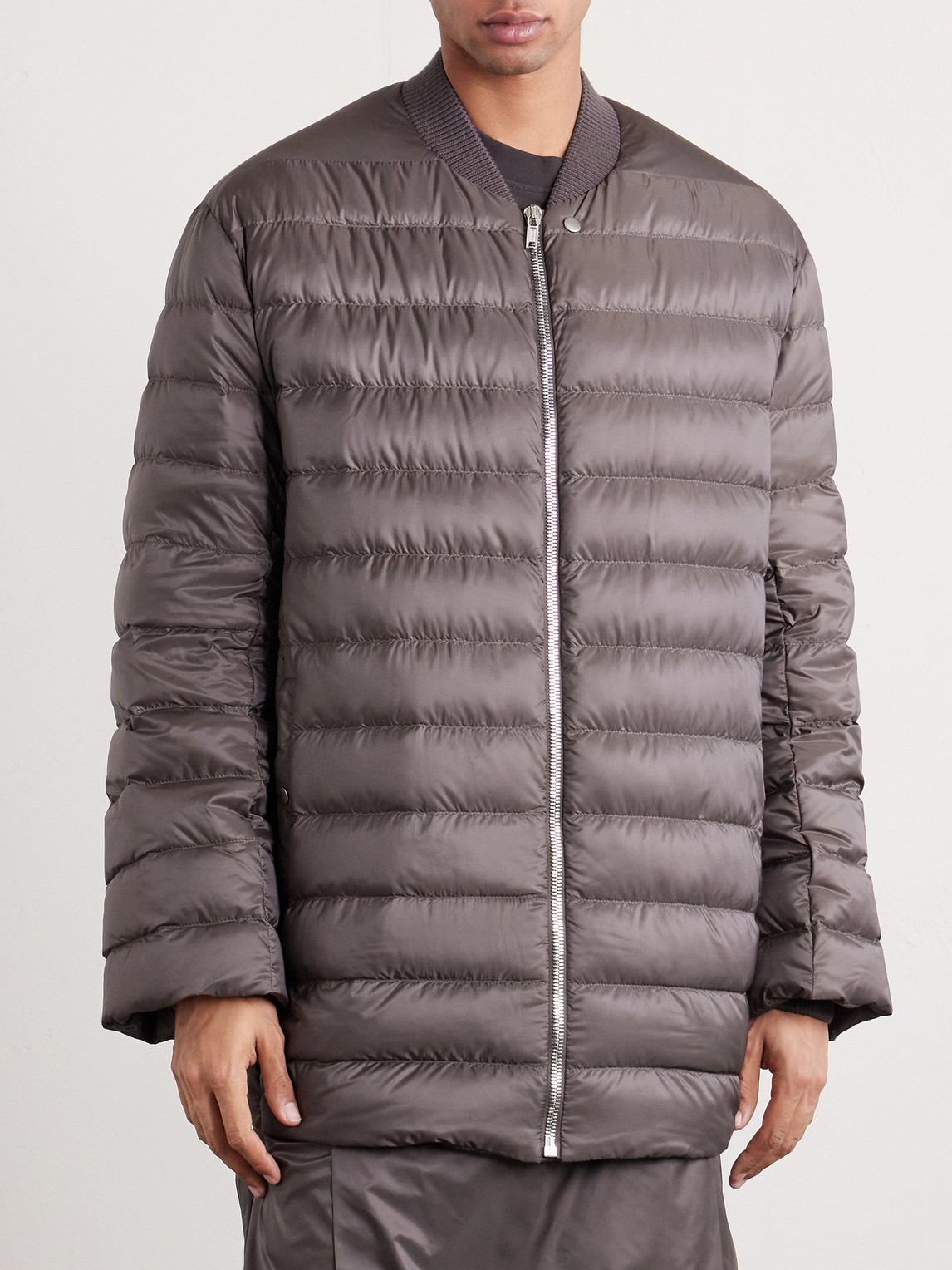  Rick Owens - Moncler Quilted Padded Shell Down Jacket - Men - Brown - 1 