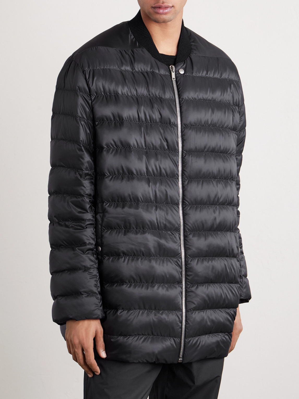  Rick Owens - Moncler Quilted Padded Shell Down Jacket - Men - Black - 1 