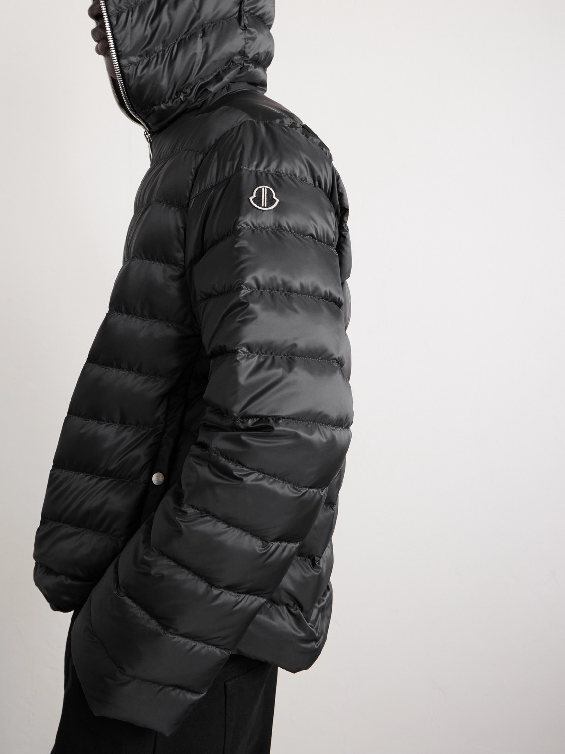  Rick Owens - Moncler Quilted Shell Down Jacket - Men - Black - 2 