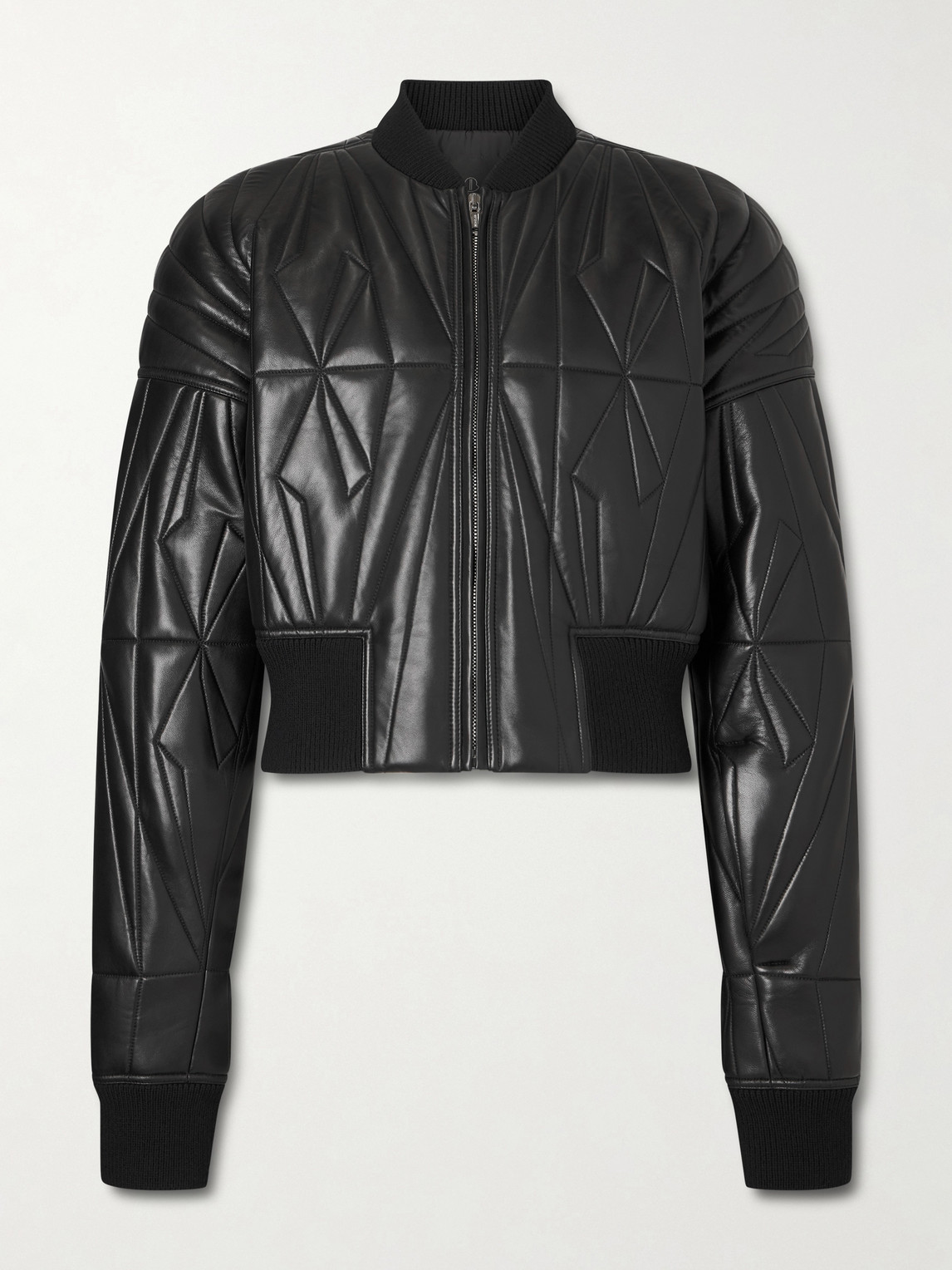 Rick Owens Moncler Cropped Quilted Leather Jacket - Men