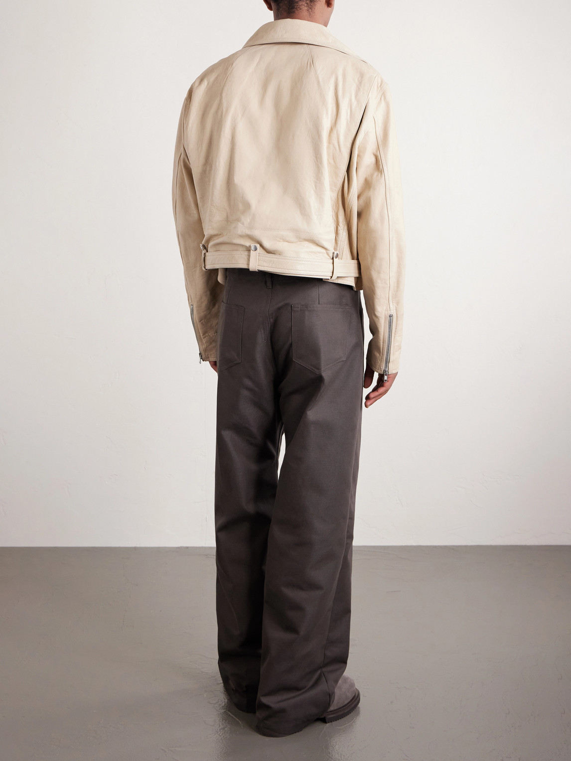  Rick Owens - Dracubiker Leather Jacket - Men - Neutrals 