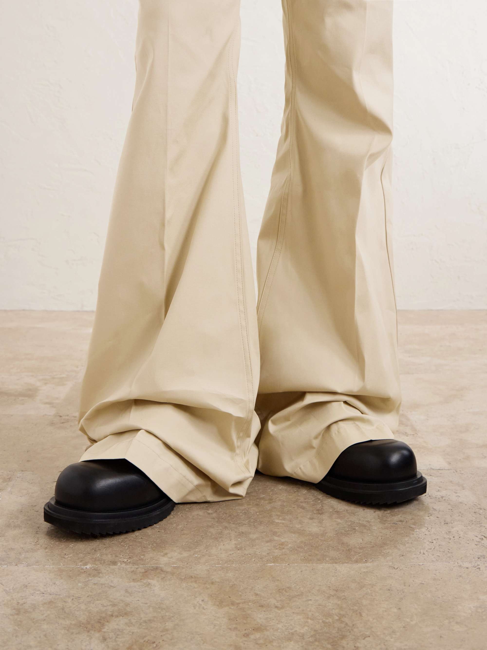 RICK OWENS Bolan Bootcut Organic Cotton-Blend Trousers for Men