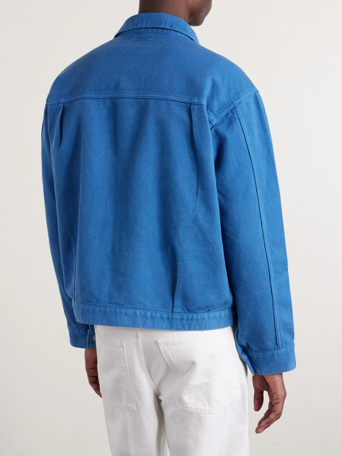  Blue Blue Japan - Textured-cotton Jacket - Men - Blue - S 