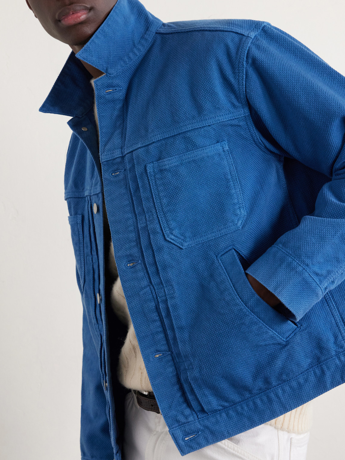 Textured-Cotton Jacket