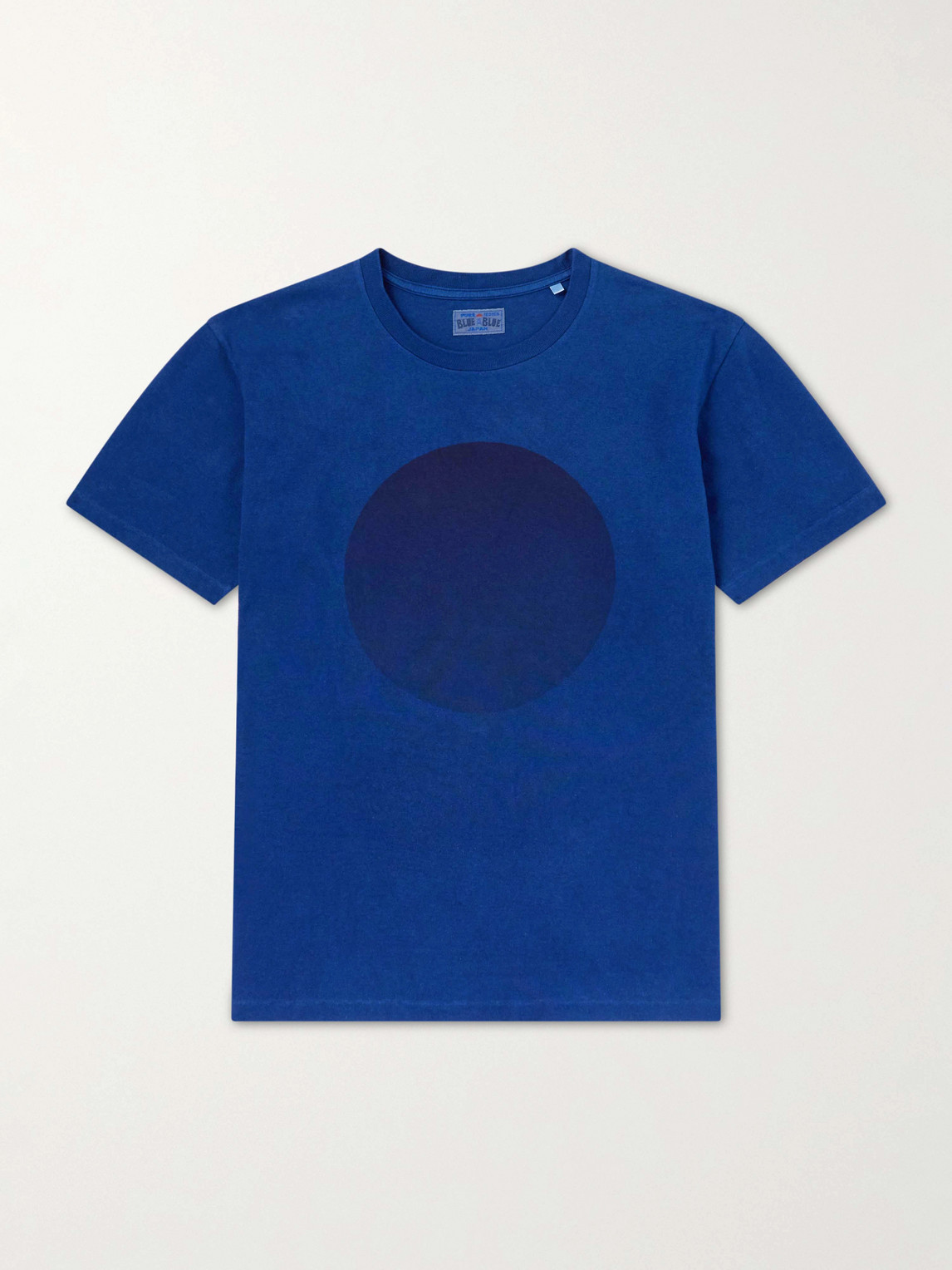 Blue Blue Japan Printed Cotton-jersey T-shirt In Blue