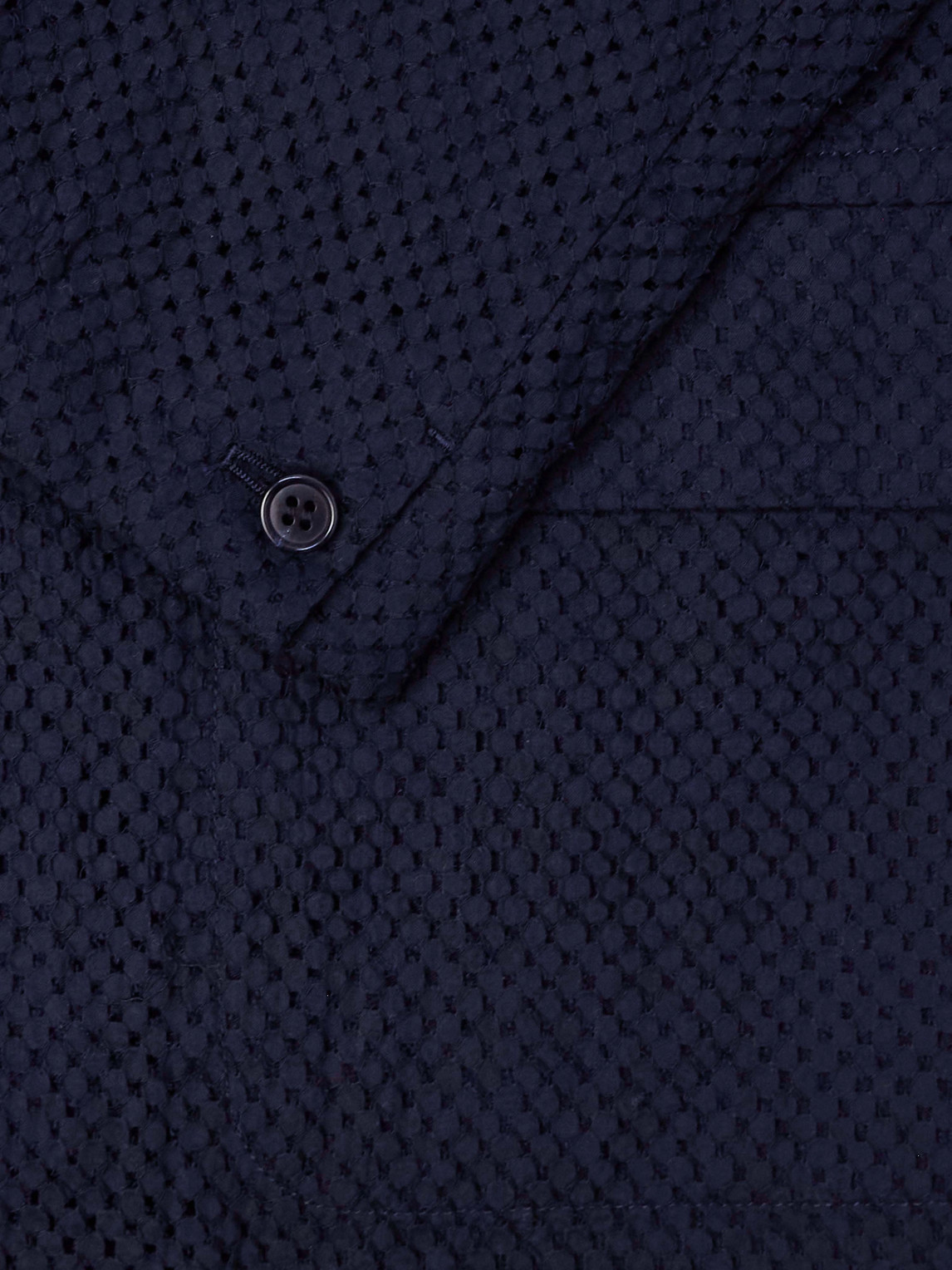 Textured Cotton Suit Jacket
