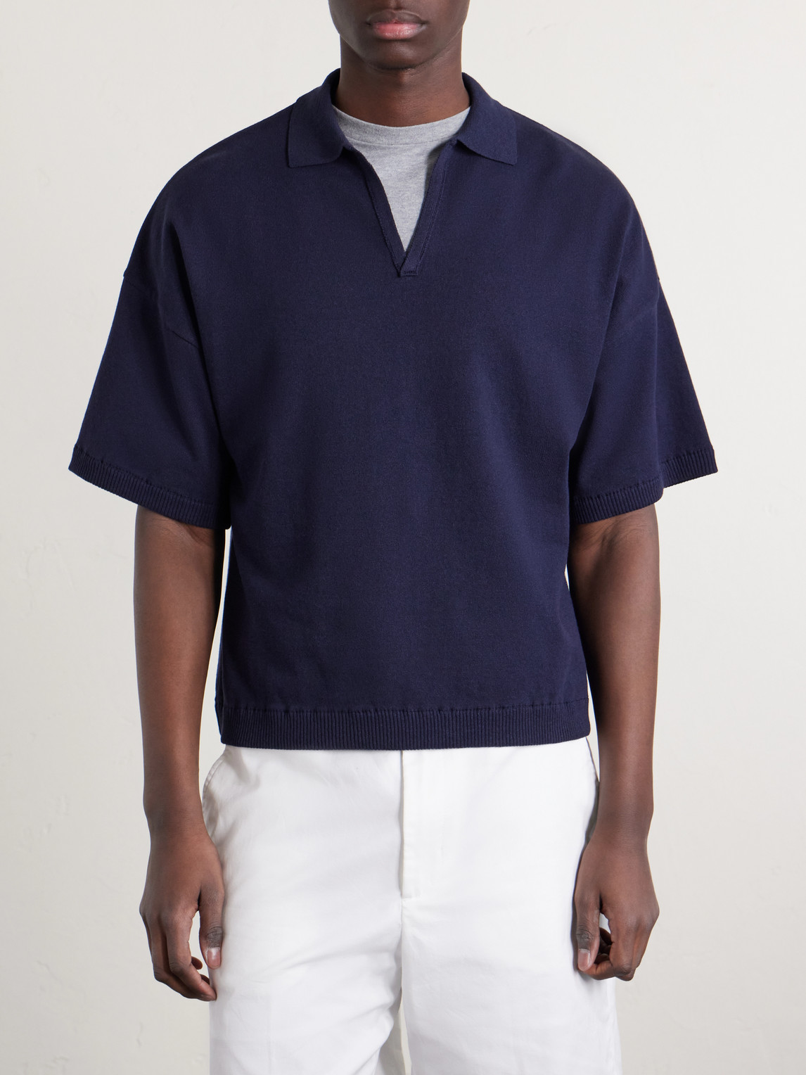 Knitted Polo Shirt