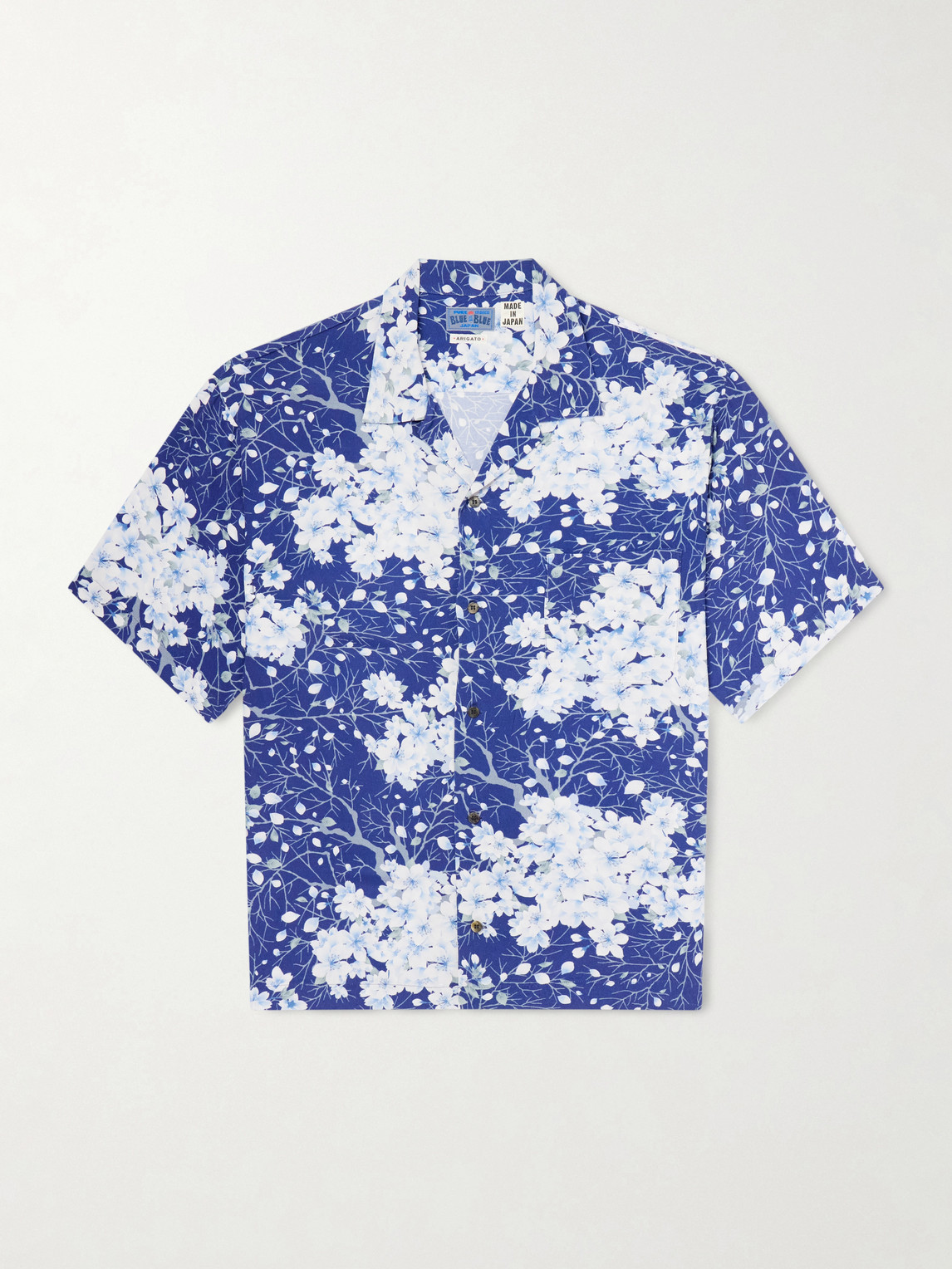 Blue Blue Japan Sakura Kaza Convertible-Collar Woven Shirt - Men