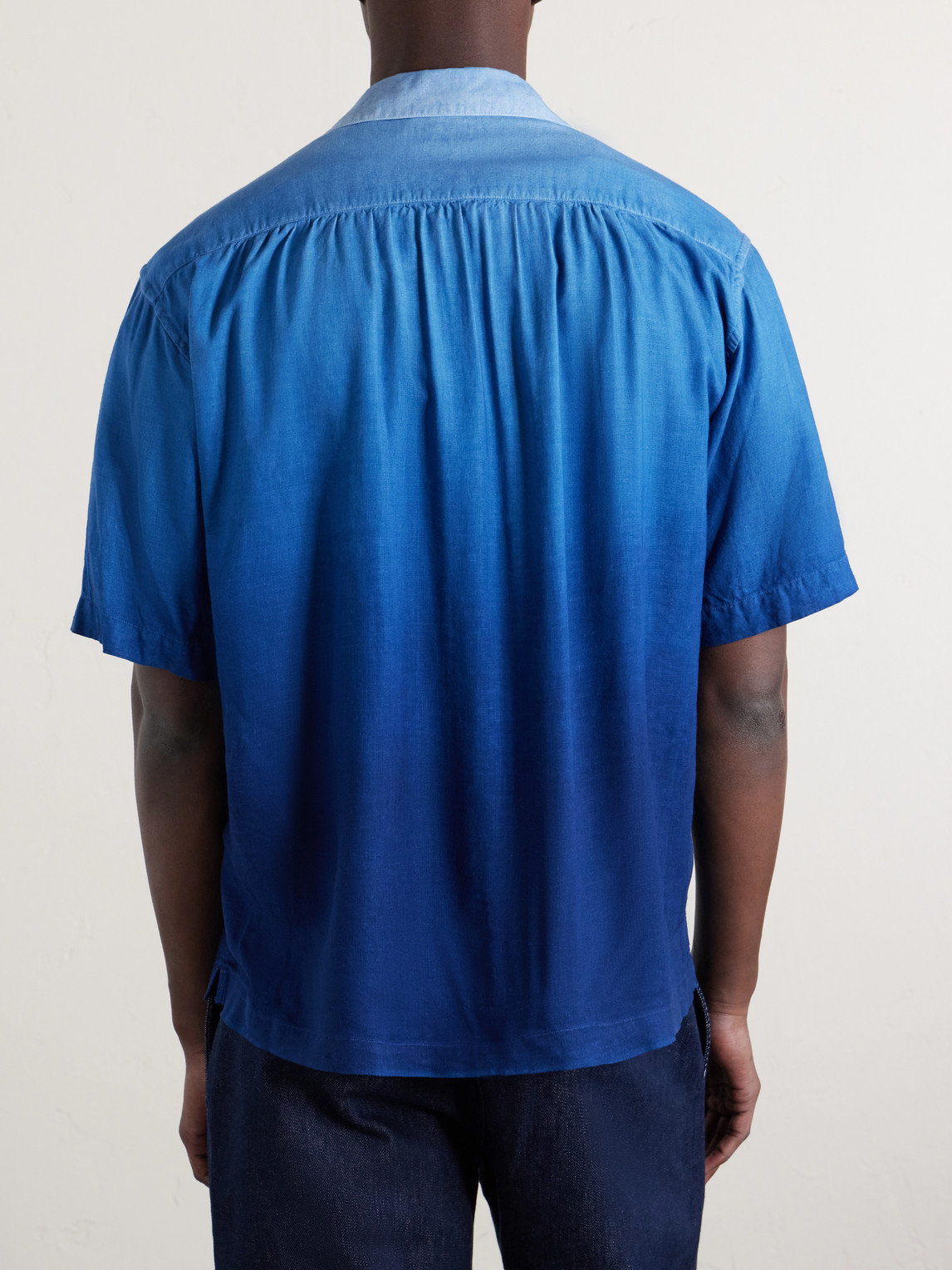 Camp-Collar Dégradé Woven Shirt