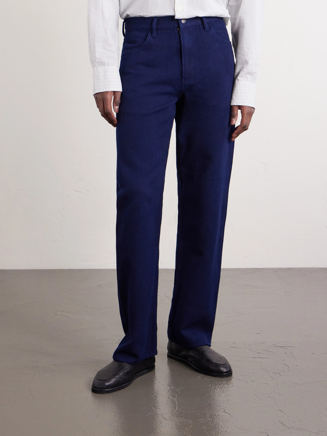 Sashiko Straight-Leg Jeans