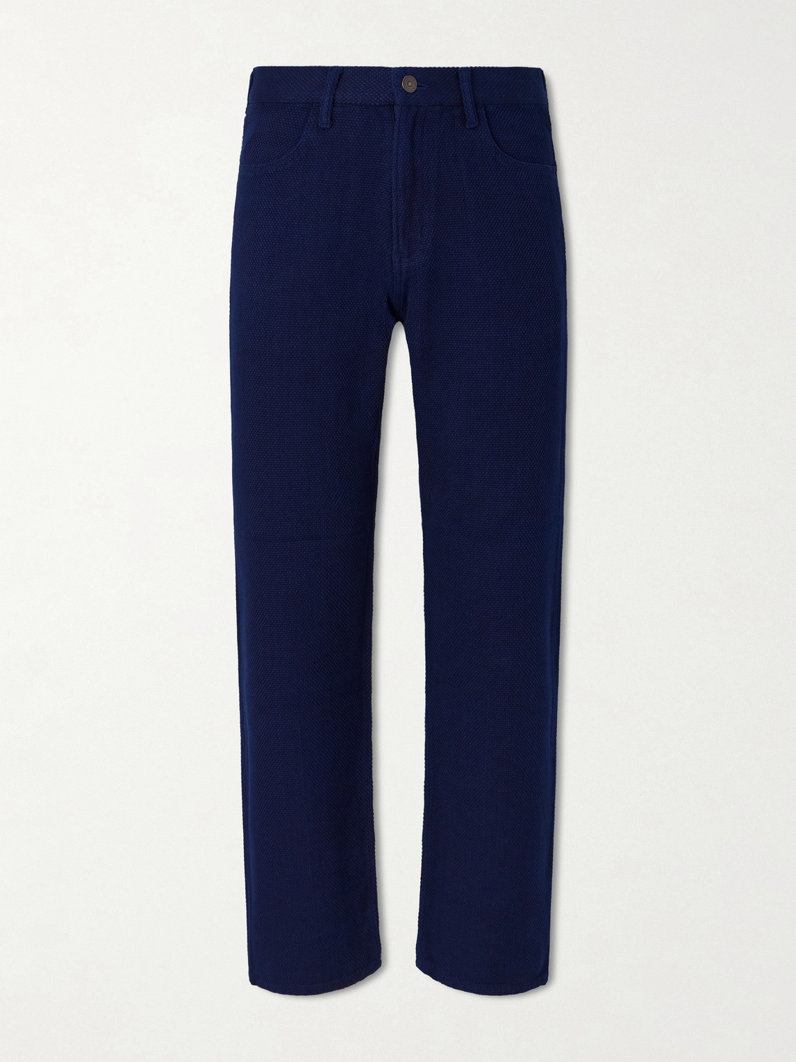 Blue Blue Japan Sashiko Straight-leg Jeans In Blue