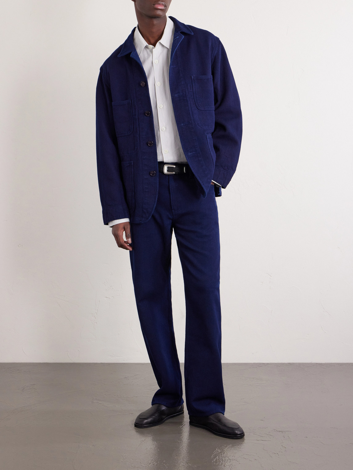 Sashiko Straight-Leg Jeans