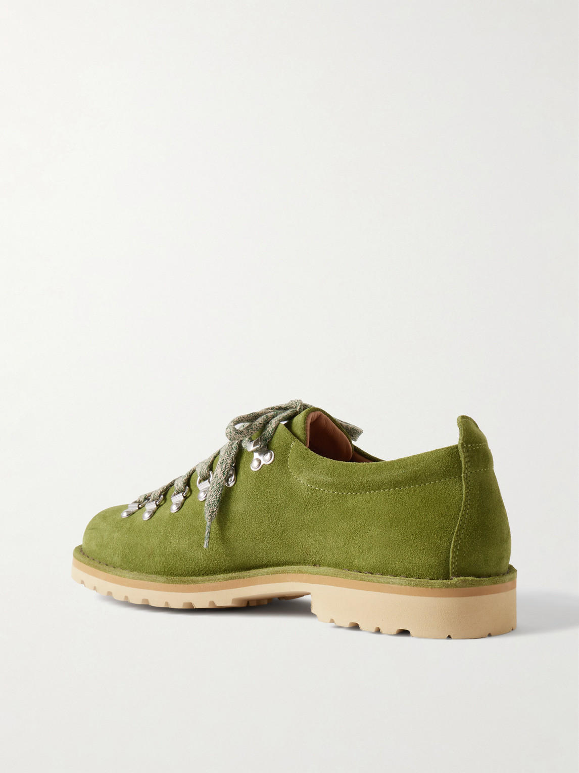 Nn07 Fracap M121 Suede Hiking Boots In Green
