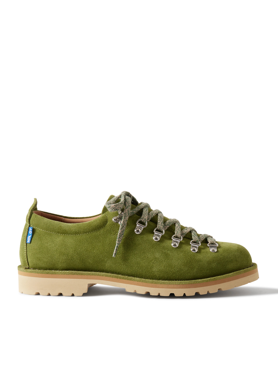 Nn07 Fracap M121 Suede Hiking Boots In Green