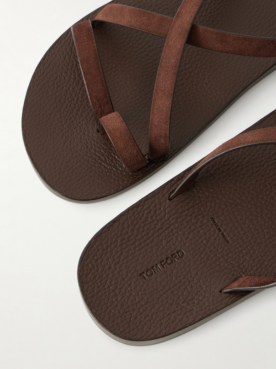  Tom Ford - Alfred Suede Sandals - Men - Brown - Eu 41 