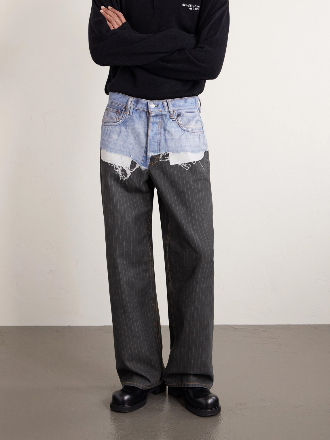 1981 Straight-Leg Trompe L'Oeil Organic Jeans