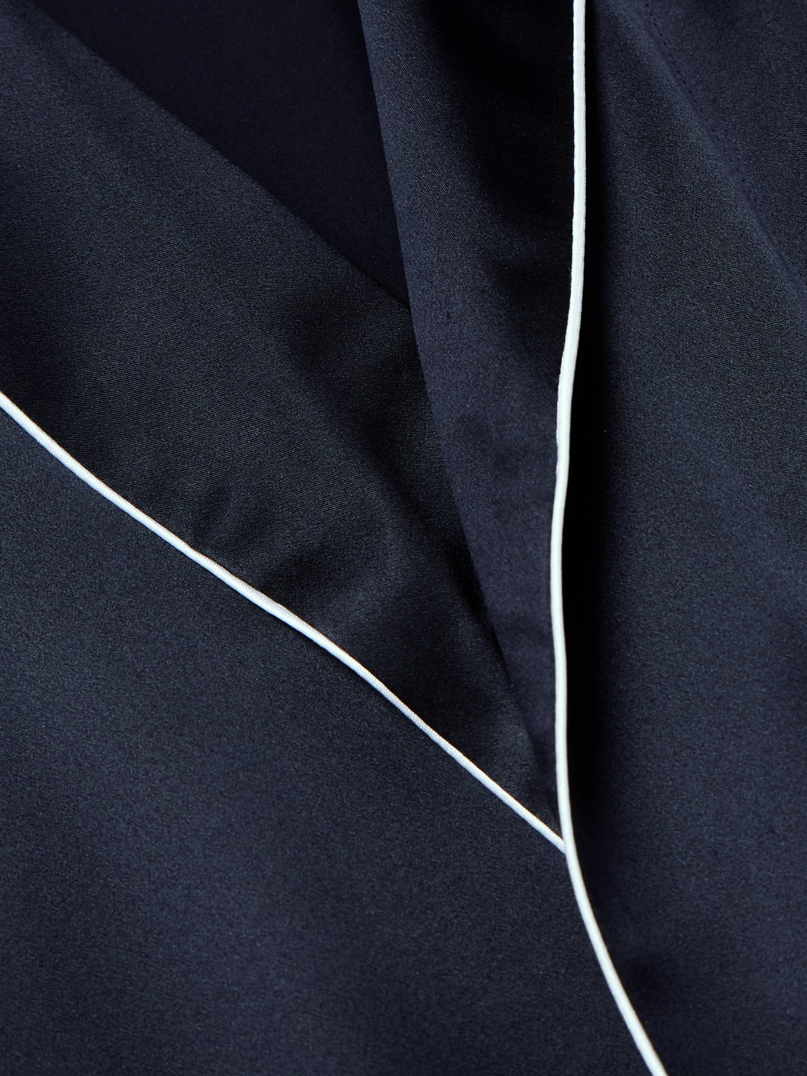  Zimmerli - Belted Silk-satin Robe - Men - Blue - M 