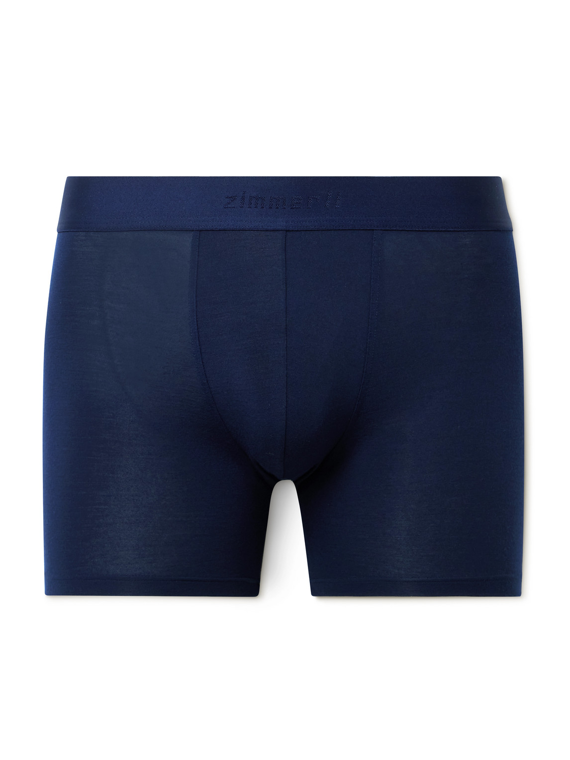 Zimmerli Pureness Stretch-micro Modal Boxer Briefs In Blue