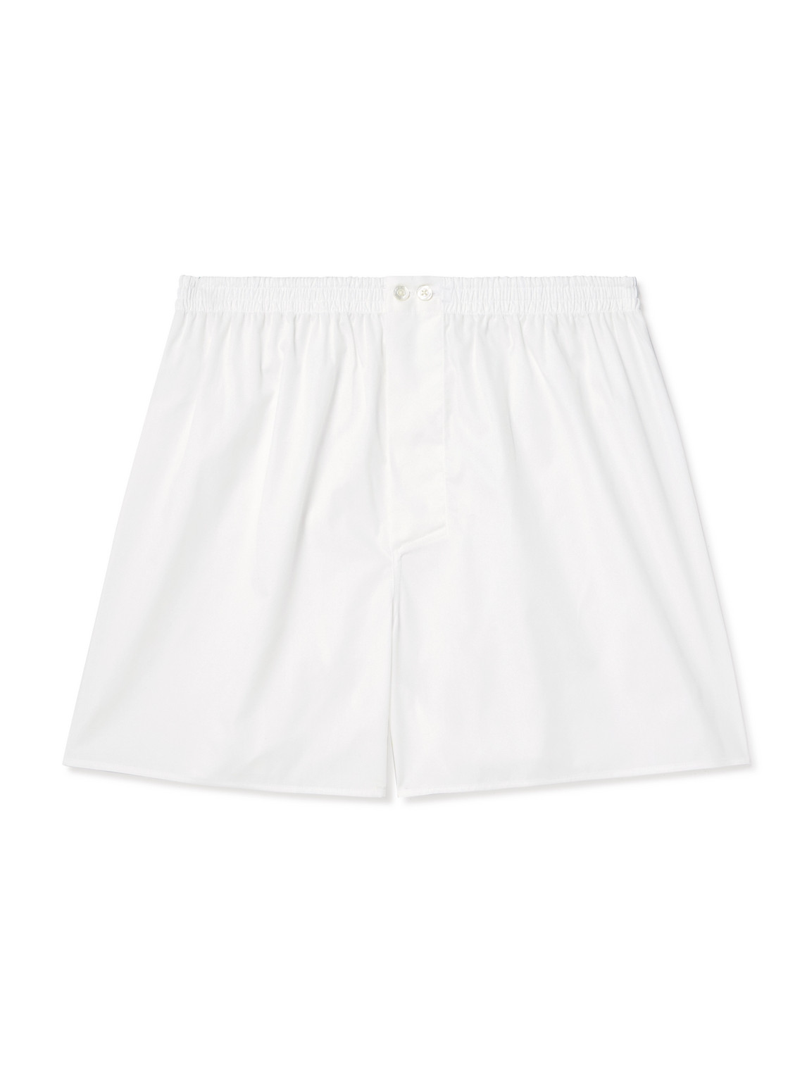 Zimmerli End-on-end Cotton Boxer Shorts In White