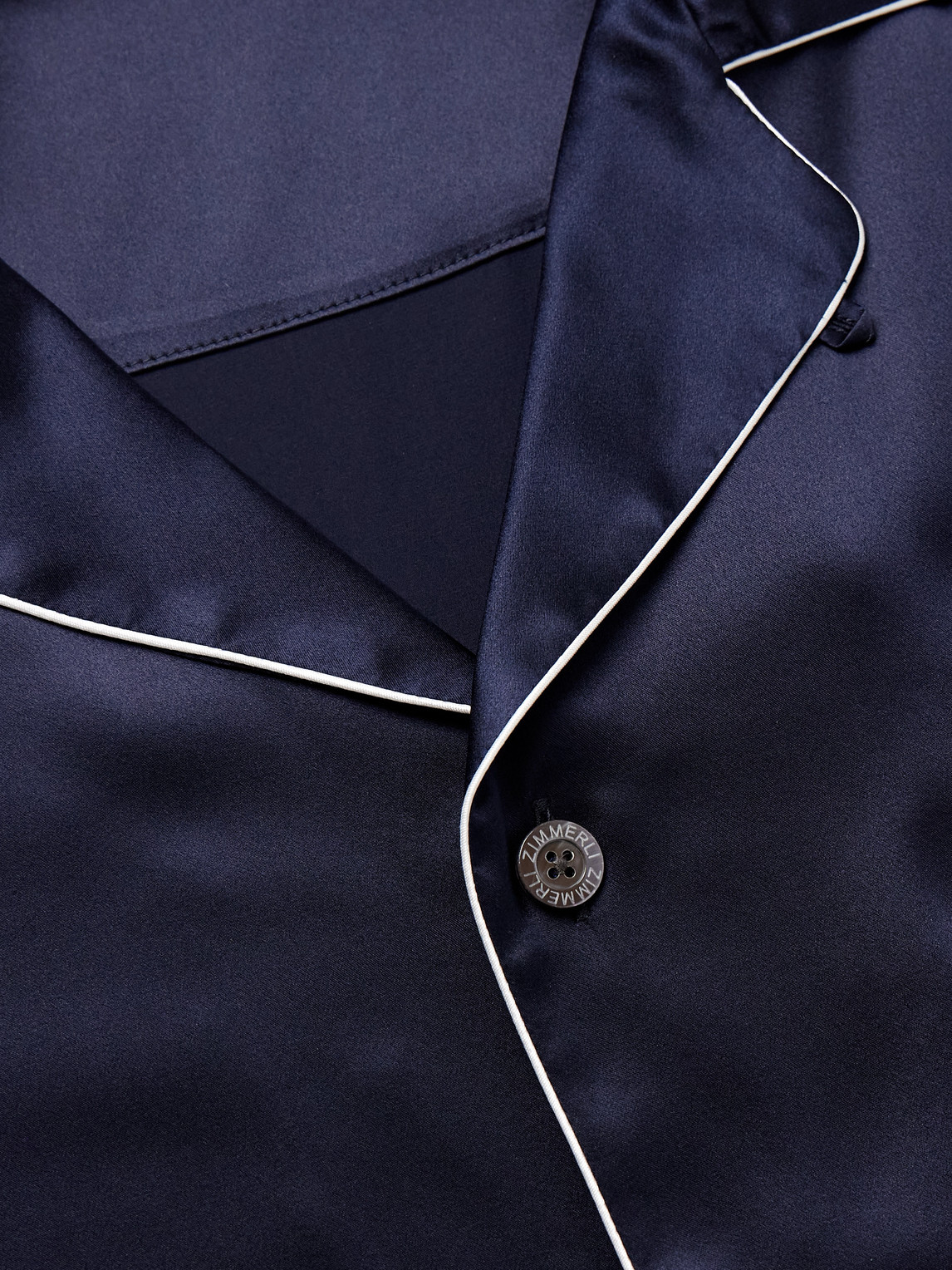  Zimmerli - Silk-satin Pyjama Set - Men - Blue - S 