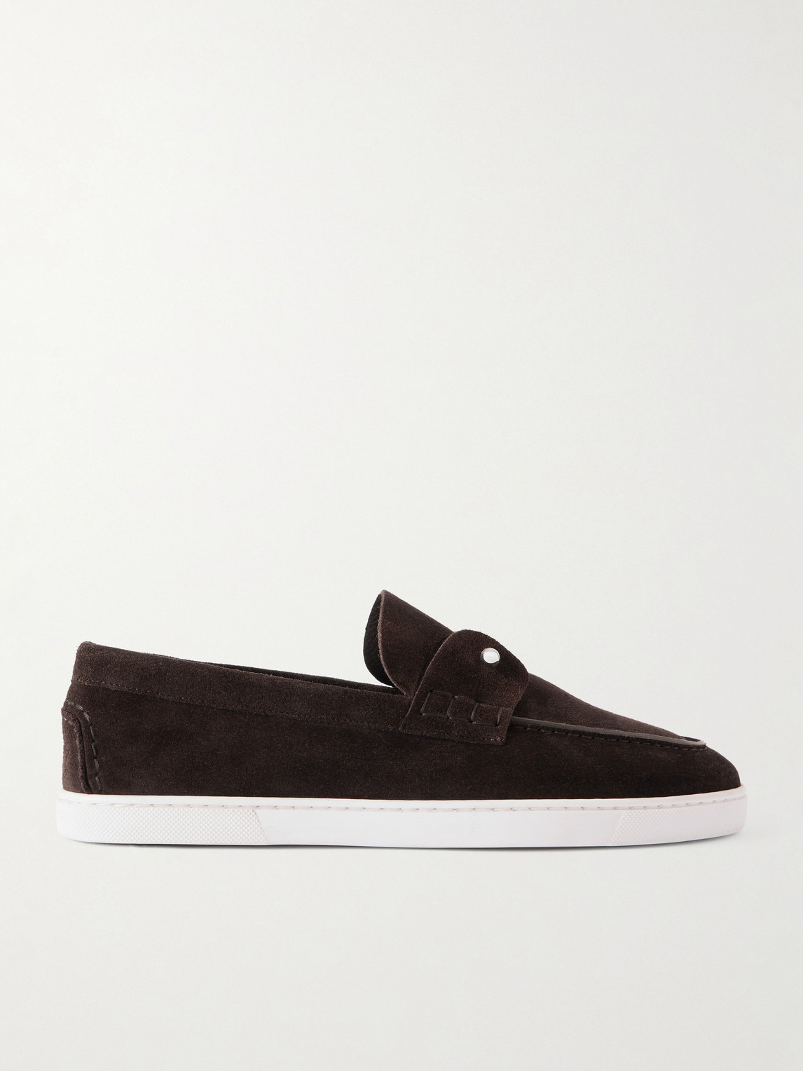 Christian Louboutin Chambeliboat Embellished Suede Loafers - Men