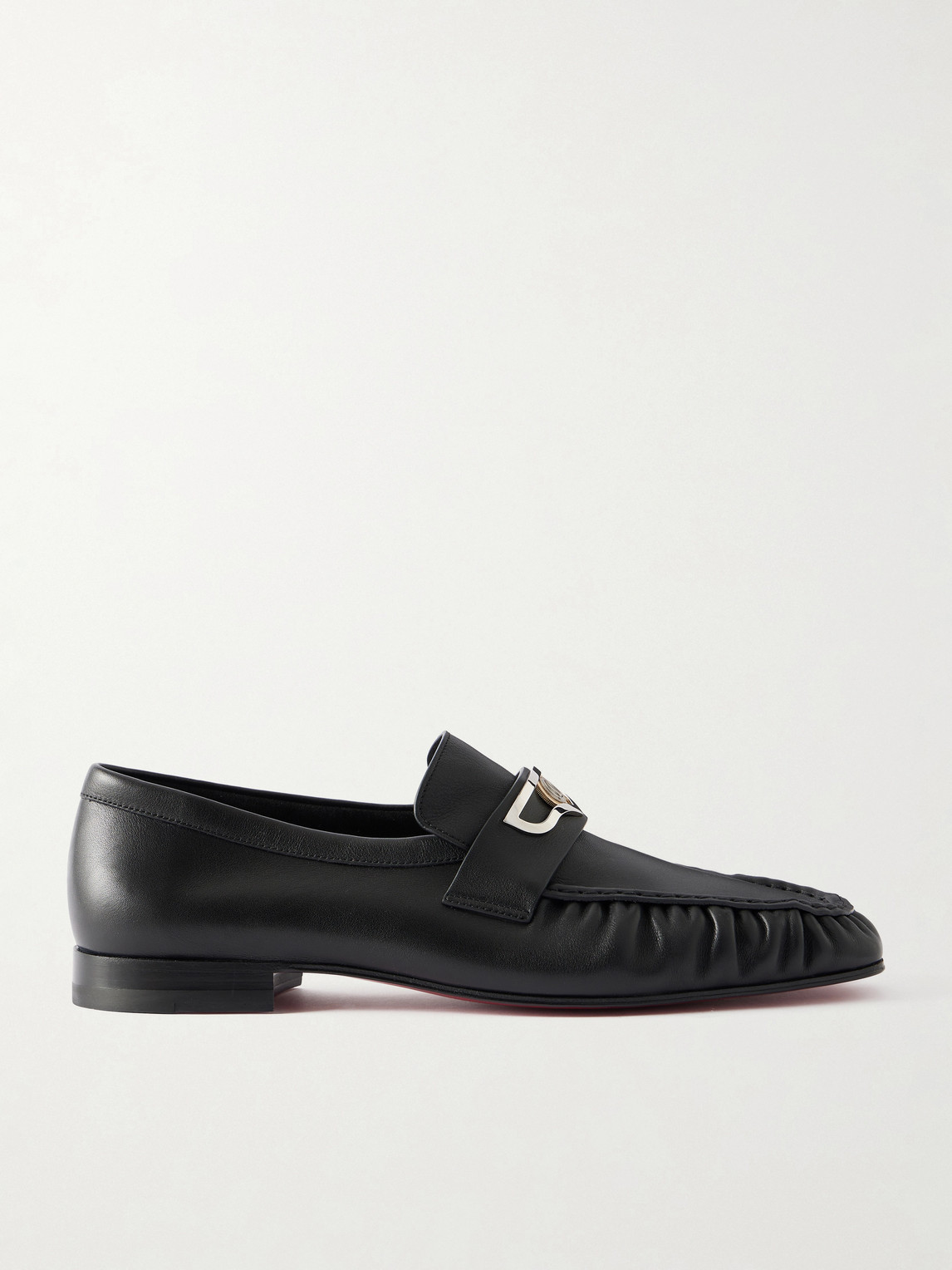 Christian Louboutin Mocallista Embellished Leather Loafers EU 42