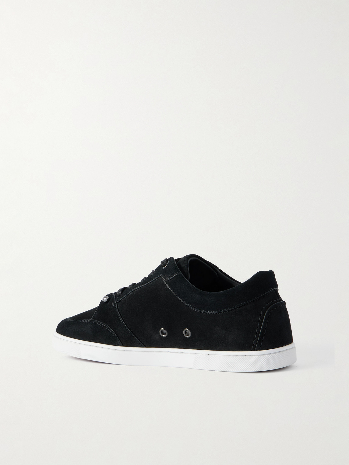 Christian Louboutin Chambelisneak Crosta Calf Leather Sneakers In Black