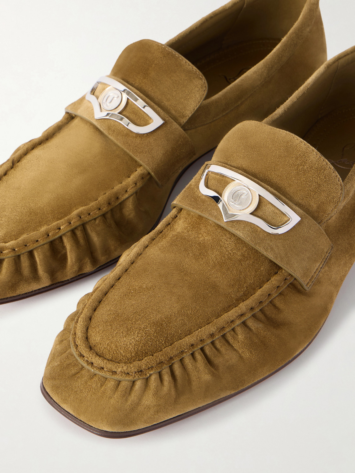 Mocallista Embellished Suede Penny Loafers