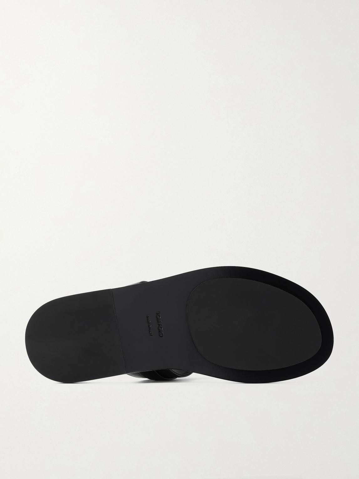 Tom Ford Brighton Leather Sandals In Black