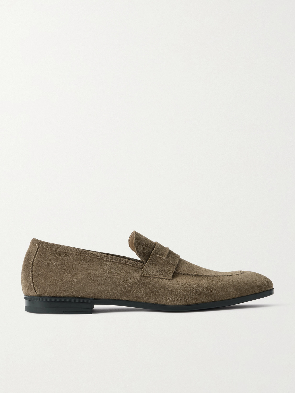 Tom Ford Sean Suede Penny Loafers In Brown