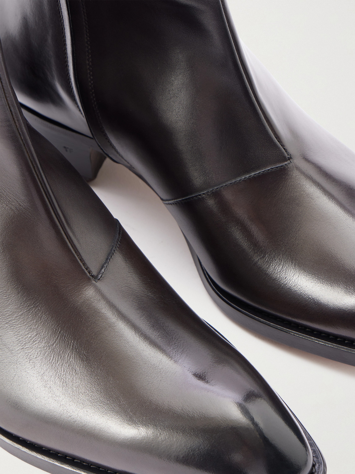 Tom Ford Leather Boots In Black